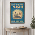 Home Is Where The Dog Is Sign II by Tailored Canvases