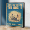 Home Is Where The Dog Is Sign II by Tailored Canvases
