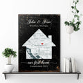 Home Map Sign by Tailored Canvases