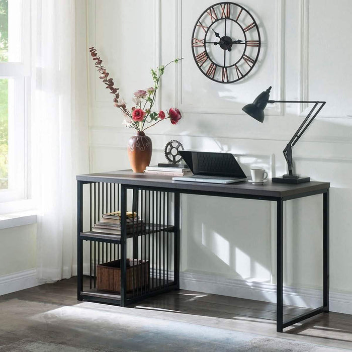 Home Office Computer Desk with 2 Open Storage Shelves by DailySale