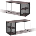 Home Office Computer Desk with 2 Open Storage Shelves by DailySale