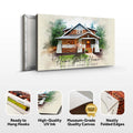 Home Sweet Home Watercolor Sign by Tailored Canvases