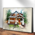 Home Sweet Home Watercolor Sign by Tailored Canvases