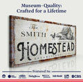 Homestead Sign by Tailored Canvases