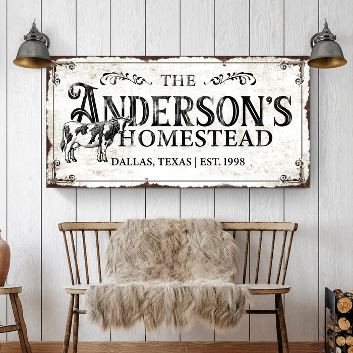 Homestead Sign IX by Tailored Canvases