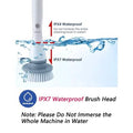 Homitt Cordless Electric Spin Scrubber with 4 Brush Heads & Extension Arm by DailySale