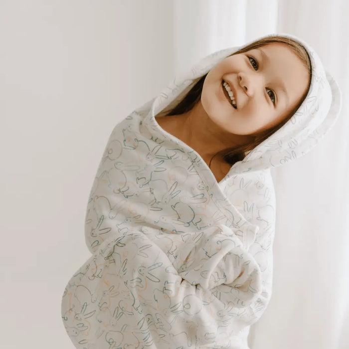 hooded bath towel | bunnies by Finn + Emma