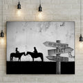 Horse Couple Sign by Tailored Canvases