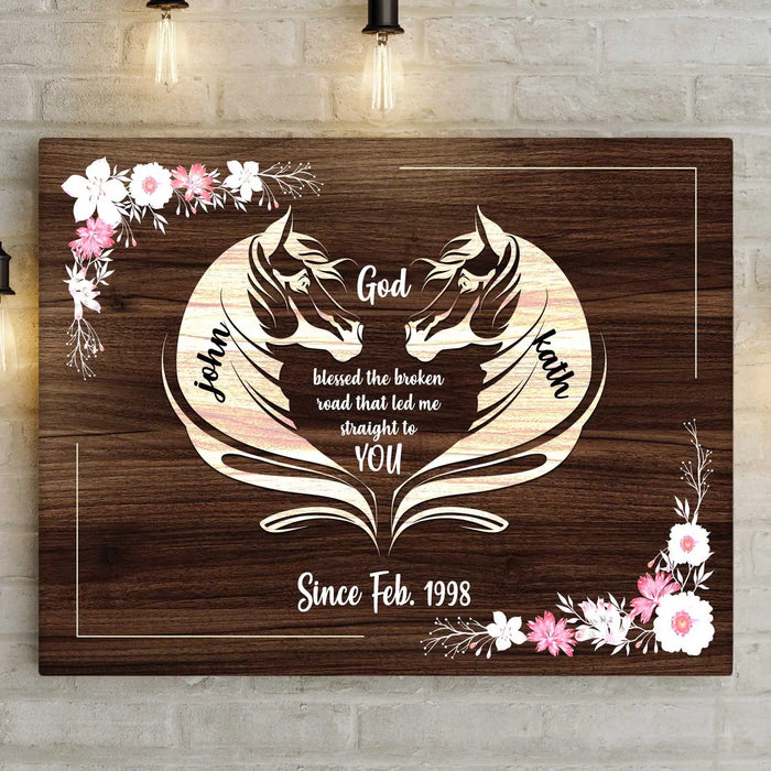 Horse Couple Sign II by Tailored Canvases