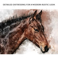 Horse Watercolor Canvas Wall Art by Tailored Canvases