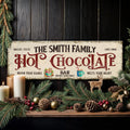 Hot Chocolate Christmas Bar Sign by Tailored Canvases