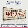 Hot Chocolate Christmas Bar Sign by Tailored Canvases