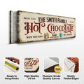 Hot Chocolate Christmas Bar Sign by Tailored Canvases
