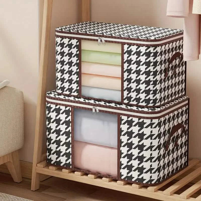 Houndstooth Large Storage Bag by DailySale