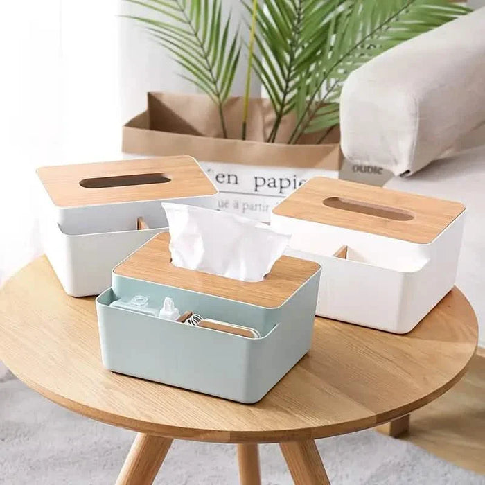 Household Simple Wood Grain Paper Box by DailySale