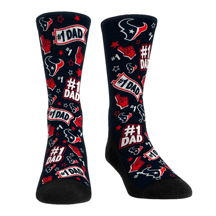 Houston Texans - #1 Dad by Rock 'Em Socks