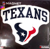 Houston Texans Arch Style Logo 12" Magnet Heavy Duty Auto Home NFL Football