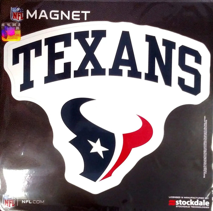 Houston Texans Arch Style Logo 12" Magnet Heavy Duty Auto Home NFL Football by Fielders Choice