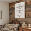 How Wonderful Life Is Nursery Sign II by Tailored Canvases