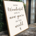 How Wonderful Life Is Nursery Sign II by Tailored Canvases
