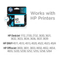 HP 63 Original Ink Cartridge F6U61AN F6U62AN by DailySale