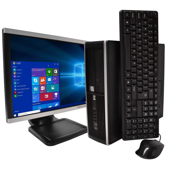 HP Compaq Elite 8100 Desktop Computer PC + 19" Flat Screen Monitor (Refurbished) by DailySale