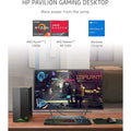 HP Pavilion Gaming PC AMD Ryzen 3 5300G Processor 8GB RAM 256GB SSD (Refurbished) by DailySale
