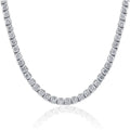 Huge 23 Ct TW Round Cut Natural Diamond Tennis Necklace 14K White Gold 18" by DailySale