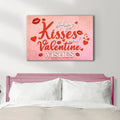 Hugs Kisses and Valentine Wishes Sign II by Tailored Canvases