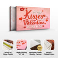 Hugs Kisses and Valentine Wishes Sign II by Tailored Canvases