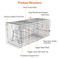 Humane Catch Release Live Animal Collapsible Galvanized Wire Trap Cage by DailySale