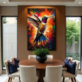 Humming Bird Abstract Wall Art by Tailored Canvases