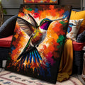 Humming Bird Abstract Wall Art by Tailored Canvases