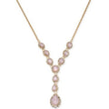 Charter Club Crystal and Stone Lariat Necklace by Vanessa Jane