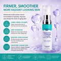 Hyaluronic Acid Face Serum with Collagen Peptides & 5% Niacinamide – Anti-Aging Serum for Fine Lines, Wrinkles & Firmness 1 oz by TriDerma MD