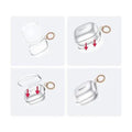 Hybrid Flex Shiny White Case - Samsung Galaxy Buds Live, Buds Pro, and Buds2 Pro by Zerodamage Sahara Case LLC