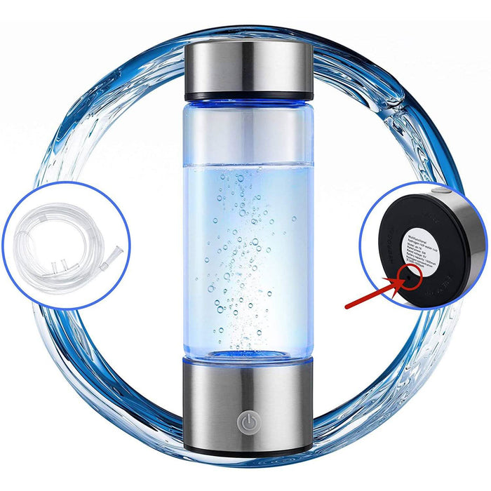 Hydrogen Water Bottle Generator with Inhaler Adapter by DailySale