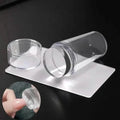Hypoallergenic Silicone Nail Stamper and Scraper Set for French Manicure Stamping Plate by DailySale