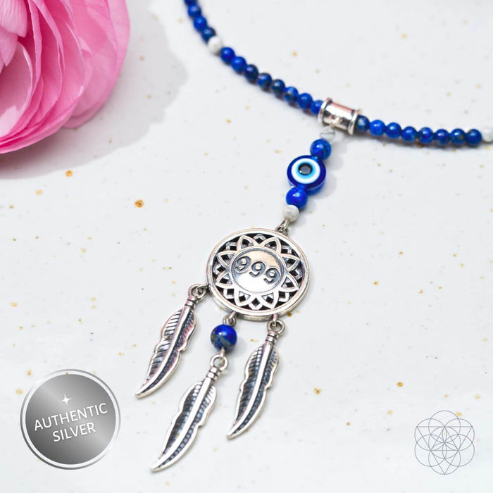 I Am Blessed - 999 Dream Catcher Necklace of Miracles by Conscious Items