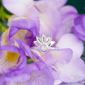 I Am Divinely Guided: 111 Angel Number Silver Lotus Ring by Conscious Items