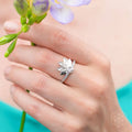 I Am Divinely Guided: 111 Angel Number Silver Lotus Ring by Conscious Items