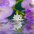 I Am Divinely Guided: 111 Angel Number Silver Lotus Ring by Conscious Items