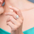 I Am Divinely Guided: 111 Angel Number Silver Lotus Ring by Conscious Items