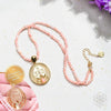 I Am Love - 333 Pink Opal Silver Necklace of True Love