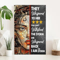 I Am The Storm Sign IV by Tailored Canvases