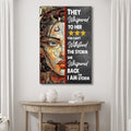 I Am The Storm Sign IV by Tailored Canvases