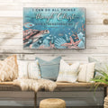 I Can Do All Things Through Christ Faith Sign V by Tailored Canvases