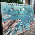 I Can Do All Things Through Christ Faith Sign V by Tailored Canvases