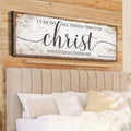 I Can Do All Things Through Christ Who Strengthens Me Faith Sign by Tailored Canvases