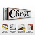 I Can Do All Things Through Christ Who Strengthens Me Faith Sign II by Tailored Canvases